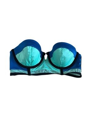 Victoria's Secret Blue and Aqua Strapless Push-Up Bra